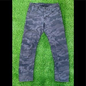 G STAR RAW A CROTCH TAPERED Men's Tag 32x30 Steel Gray Camo Jeans
